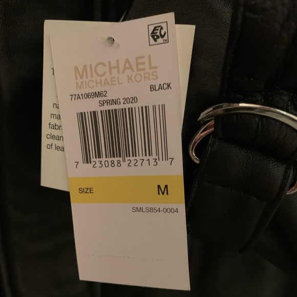 Michael Kors Soft Leather cropped jacket. - Picture 8 of 8